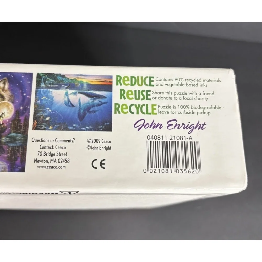 Ceaco Puzzles John Enright Glow In The Dark 3 Pack Puzzle 100 300 500 Pieces NEW